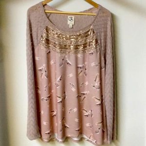 Anthropologie One September Long Sleeve Top